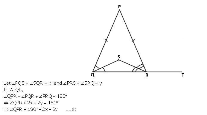Frank ICSE Solutions for Class 9 Maths Isosceles Triangle Ex 12.1 38