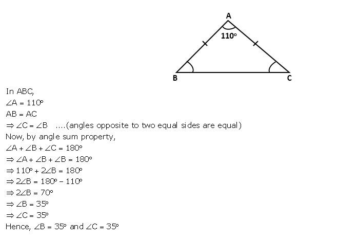 Frank ICSE Solutions for Class 9 Maths Isosceles Triangle Ex 12.1 4