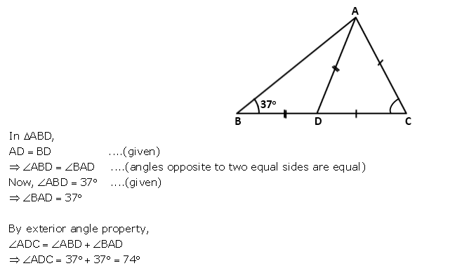 Frank ICSE Solutions for Class 9 Maths Isosceles Triangle Ex 12.1 7