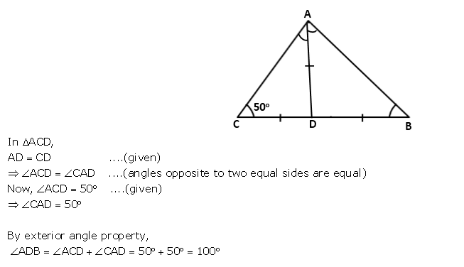 Frank ICSE Solutions for Class 9 Maths Isosceles Triangle Ex 12.1 9