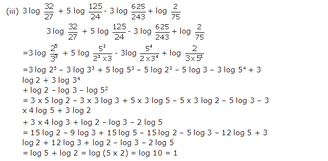 Frank ICSE Solutions for Class 9 Maths Logarithms Ex 10.2 12