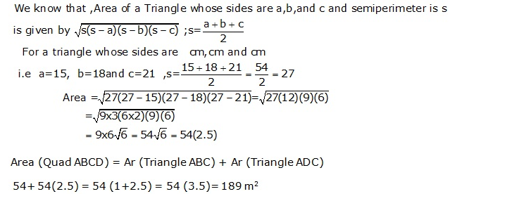 Frank ICSE Solutions for Class 9 Maths Perimeter and Area Ex 24.2 34