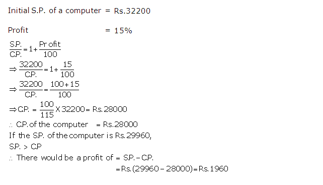 Frank ICSE Solutions for Class 9 Maths Profit, Loss and Discount Ex 2.2 7