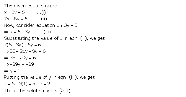 Frank ICSE Solutions for Class 9 Maths Simultaneous Linear Equations Ex 8.1 2