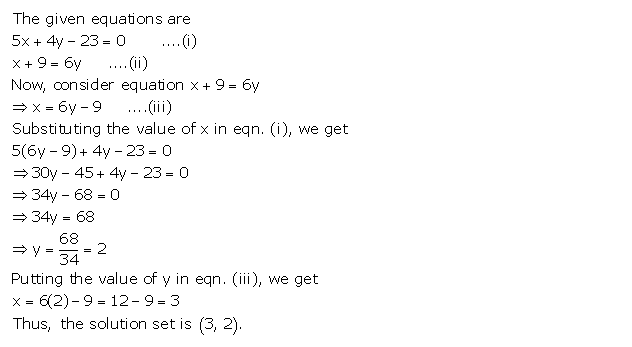 Frank ICSE Solutions for Class 9 Maths Simultaneous Linear Equations Ex 8.1 3
