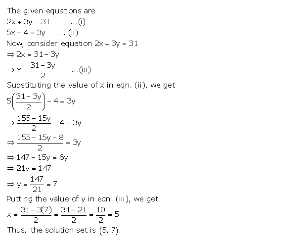 Frank ICSE Solutions for Class 9 Maths Simultaneous Linear Equations Ex 8.1 4