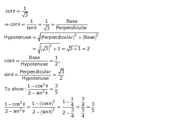 Frank ICSE Solutions for Class 9 Maths Trigonometrical Ratios Ex 26.1 31