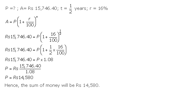 Frank ICSE Solutions for Class 10 Maths Compound Interest Ex 1.6 9
