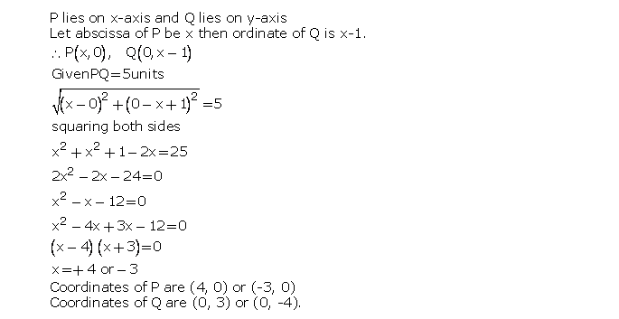 Frank ICSE Solutions for Class 10 Maths Distance and Section Formulae Ex 12.1 11