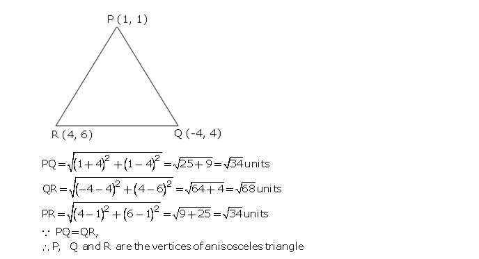 Frank ICSE Solutions for Class 10 Maths Distance and Section Formulae Ex 12.1 23