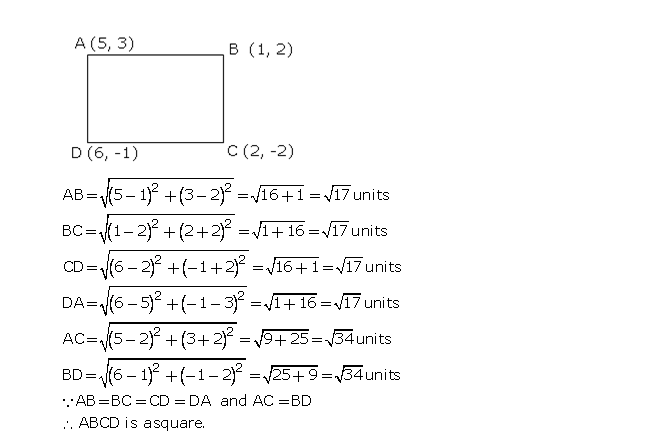 Frank ICSE Solutions for Class 10 Maths Distance and Section Formulae Ex 12.1 29