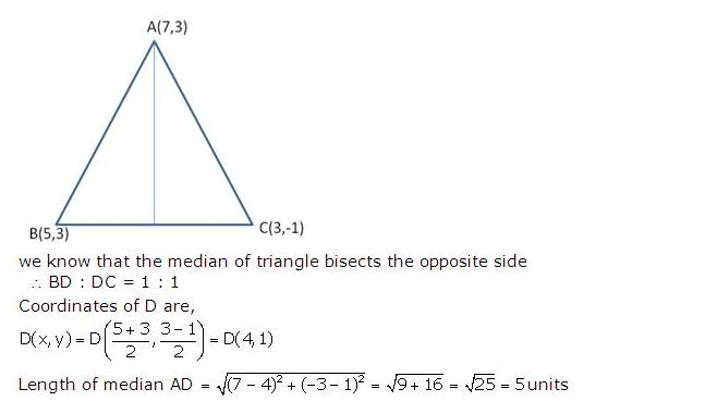 Frank ICSE Solutions for Class 10 Maths Distance and Section Formulae Ex 12.3 16