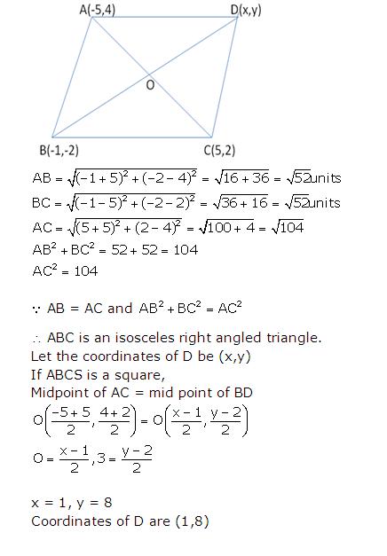 Frank ICSE Solutions for Class 10 Maths Distance and Section Formulae Ex 12.3 27