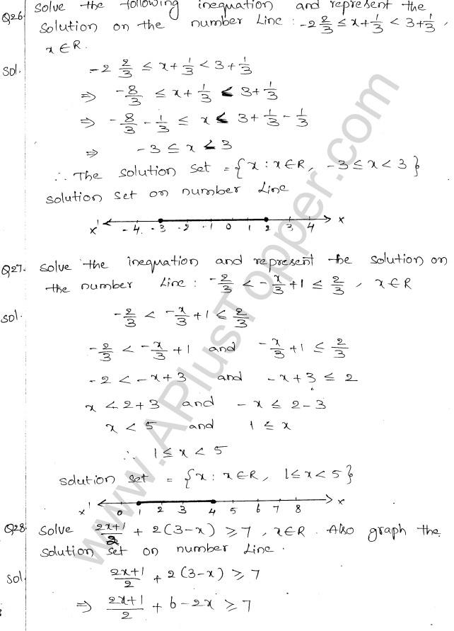 ML Aggarwal ICSE Solutions for Class 10 Maths Chapter 5 Linear Inequations Q1.13