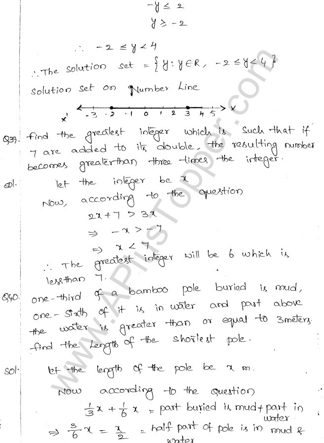 ML Aggarwal ICSE Solutions for Class 10 Maths Chapter 5 Linear Inequations Q1.19