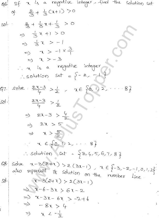 ML Aggarwal ICSE Solutions for Class 10 Maths Chapter 5 Linear Inequations Q1.3