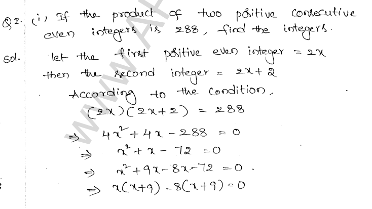 ML Aggarwal ICSE Solutions for Class 10 Maths Chapter 6 Quadratic Equations in One Variable Q6.34