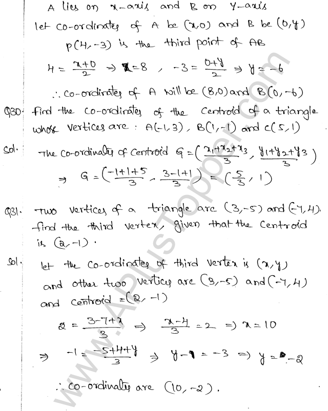 ML Aggarwal ICSE Solutions for Class 10 Maths Chapter 11 Section Formula Q1.32