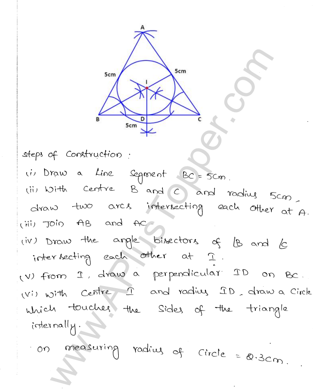 ML Aggarwal ICSE Solutions for Class 10 Maths Chapter 17 Constructions Q1.7