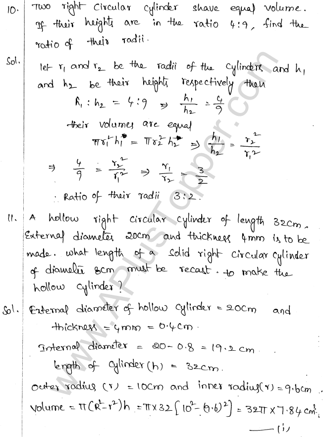 ML Aggarwal ICSE Solutions for Class 10 Maths Chapter 18 Mensuration Q1.38