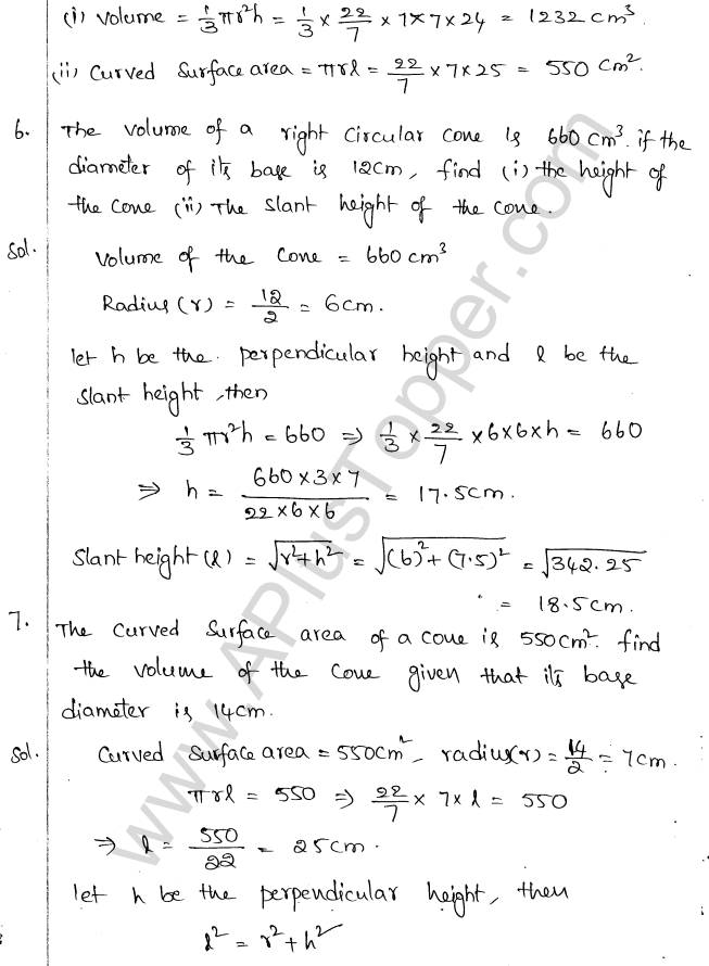ML Aggarwal ICSE Solutions for Class 10 Maths Chapter 18 Mensuration Q1.45