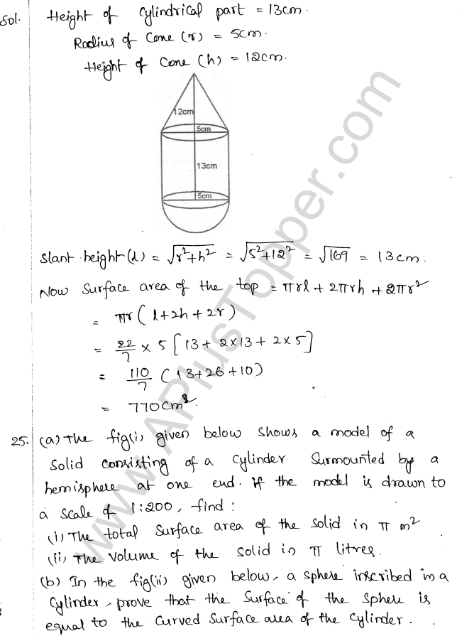 ML Aggarwal ICSE Solutions for Class 10 Maths Chapter 18 Mensuration Q1.82