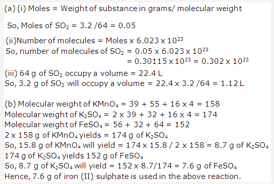 Frank ICSE Solutions for Class 10 Chemistry - Mole Concept And Stoichiometry 48