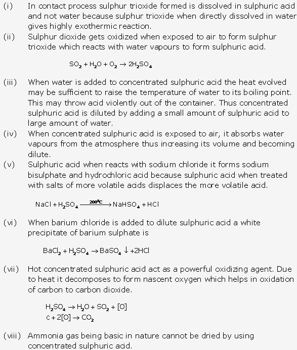 Frank ICSE Solutions for Class 10 Chemistry - Study of Sulphur Compound Sulphuric Acid 6