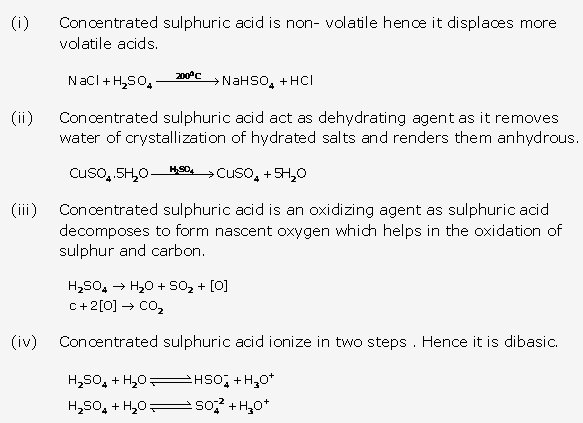 Frank ICSE Solutions for Class 10 Chemistry - Study of Sulphur Compound Sulphuric Acid 9