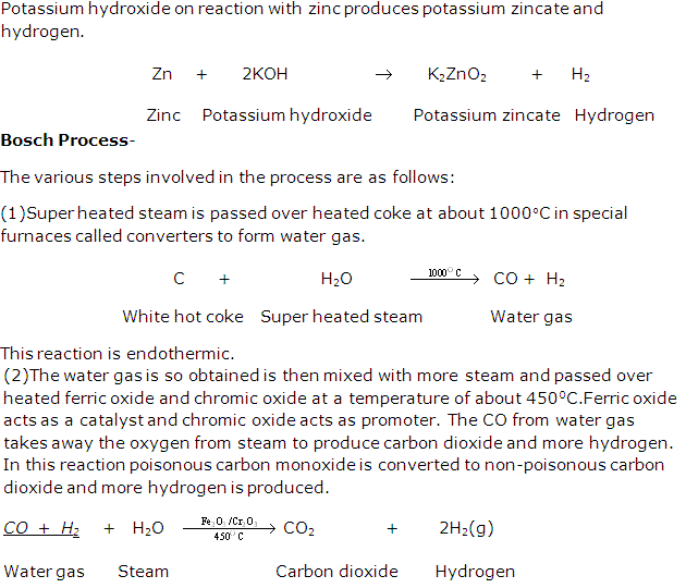 Frank ICSE Solutions for Class 9 Chemistry - Study of the First Element - Hydrogen 5