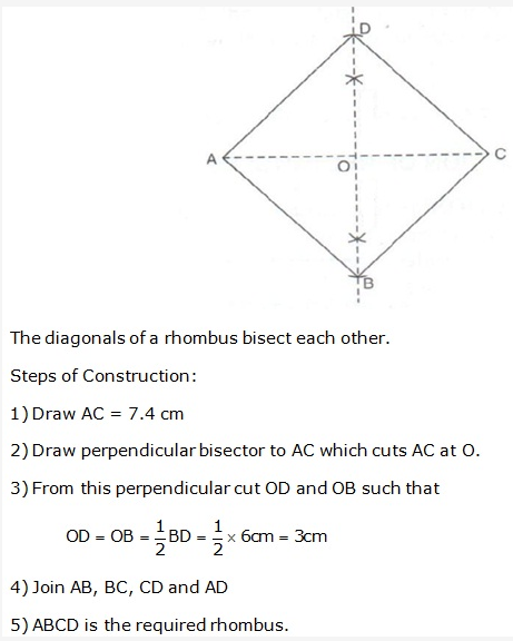 Frank ICSE Solutions for Class 9 Maths - Constructions of Quadrilaterals 13