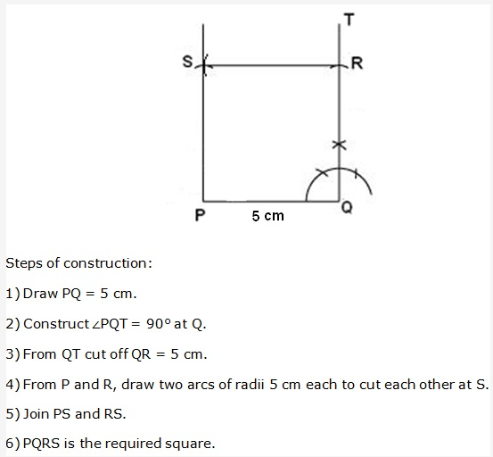 Frank ICSE Solutions for Class 9 Maths - Constructions of Quadrilaterals 18