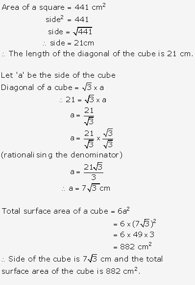 Frank ICSE Solutions for Class 9 Maths - Surface Areas and Volume of Solids 13