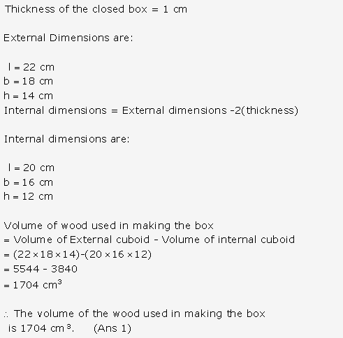 Frank ICSE Solutions for Class 9 Maths - Surface Areas and Volume of Solids 25