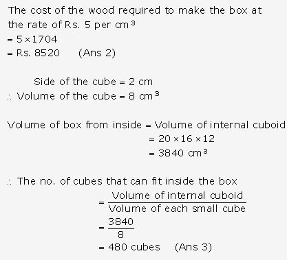 Frank ICSE Solutions for Class 9 Maths - Surface Areas and Volume of Solids 26