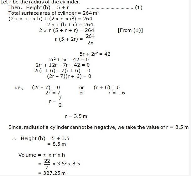Frank ICSE Solutions for Class 9 Maths - Surface Areas and Volume of Solids 36