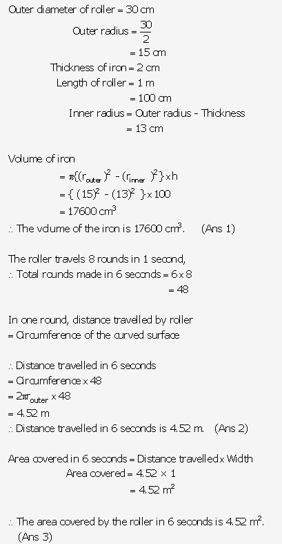 Frank ICSE Solutions for Class 9 Maths - Surface Areas and Volume of Solids 45
