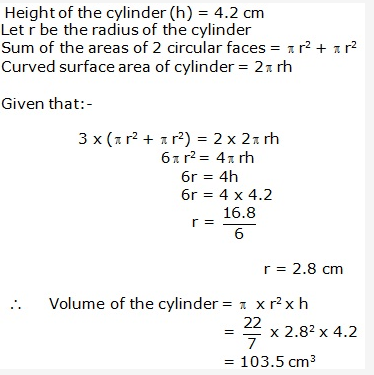 Frank ICSE Solutions for Class 9 Maths - Surface Areas and Volume of Solids 51