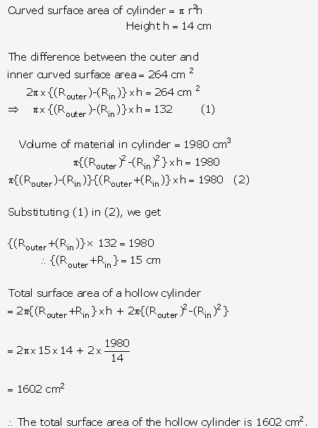 Frank ICSE Solutions for Class 9 Maths - Surface Areas and Volume of Solids 59