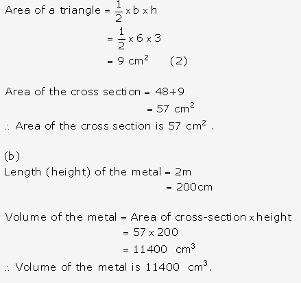 Frank ICSE Solutions for Class 9 Maths - Surface Areas and Volume of Solids 63