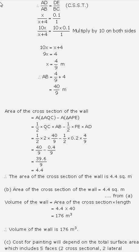 Frank ICSE Solutions for Class 9 Maths - Surface Areas and Volume of Solids 74