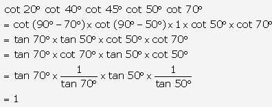 Frank ICSE Solutions for Class 9 Maths - Trigonometrical Ratios of Standard Angles 112