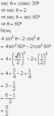 Frank ICSE Solutions for Class 9 Maths - Trigonometrical Ratios of Standard Angles 128