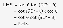Frank ICSE Solutions for Class 9 Maths - Trigonometrical Ratios of Standard Angles 129