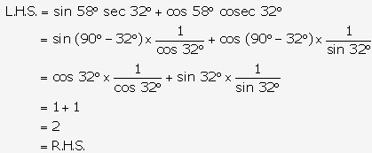 Frank ICSE Solutions for Class 9 Maths - Trigonometrical Ratios of Standard Angles 130