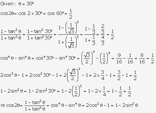 Frank ICSE Solutions for Class 9 Maths - Trigonometrical Ratios of Standard Angles 29