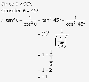Frank ICSE Solutions for Class 9 Maths - Trigonometrical Ratios of Standard Angles 48