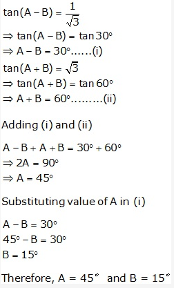 Frank ICSE Solutions for Class 9 Maths - Trigonometrical Ratios of Standard Angles 56