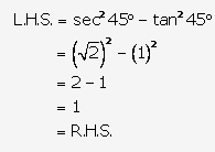 Frank ICSE Solutions for Class 9 Maths - Trigonometrical Ratios of Standard Angles 8
