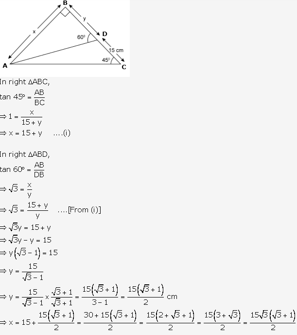 Frank ICSE Solutions for Class 9 Maths - Trigonometrical Ratios of Standard Angles 81